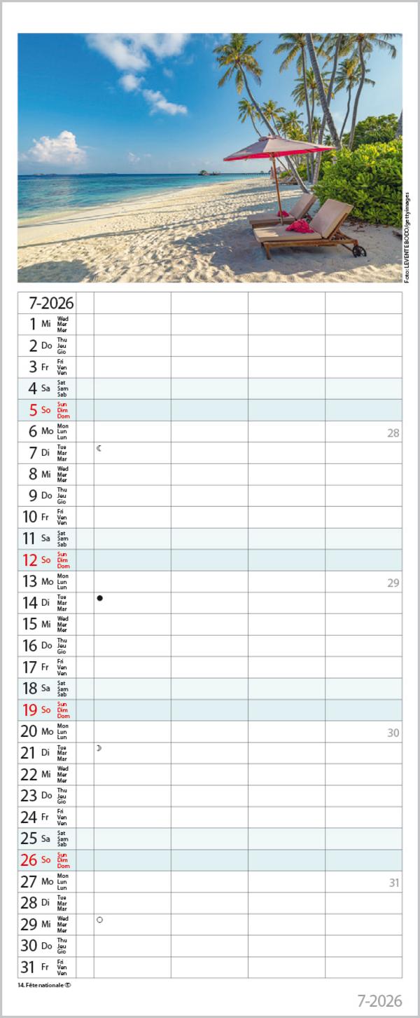 Beispielinhalt (Bild) Familienplaner Maritim 2026