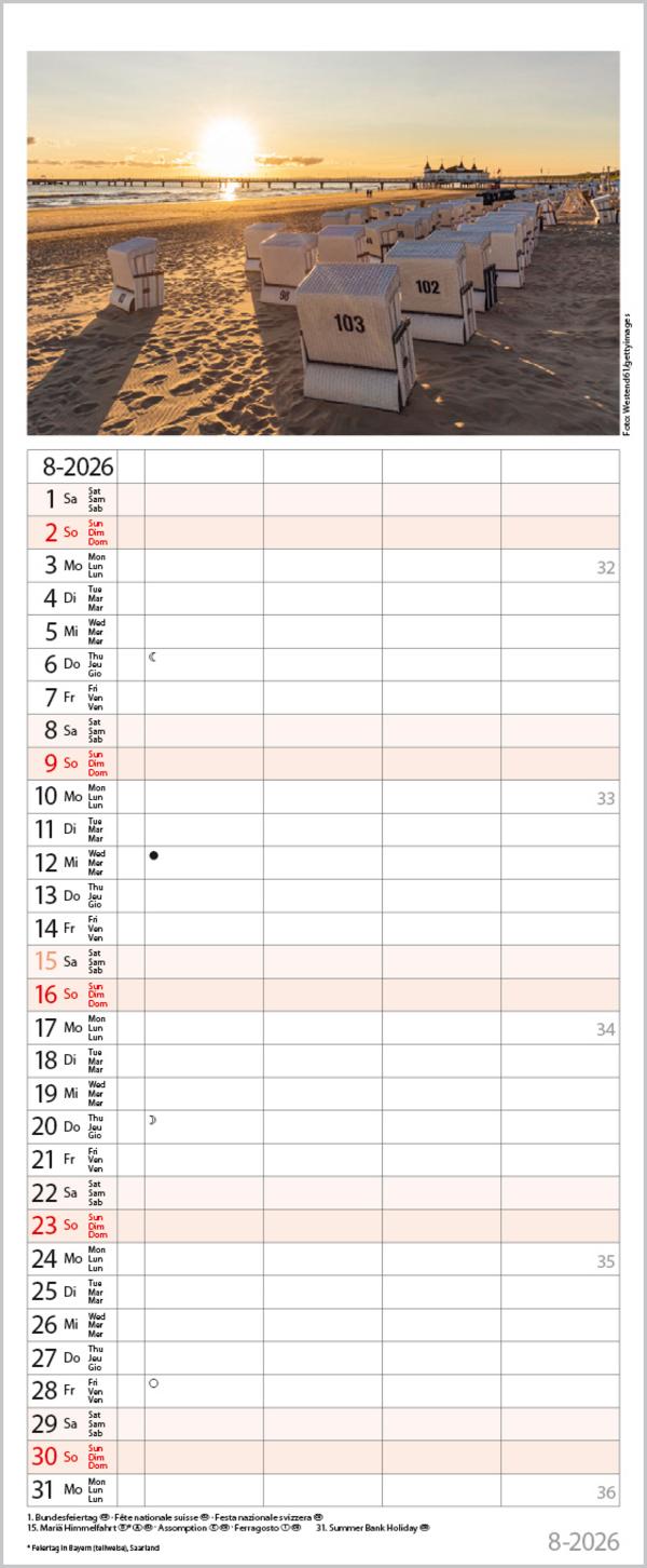 Beispielinhalt (Bild) Familienplaner Maritim 2026