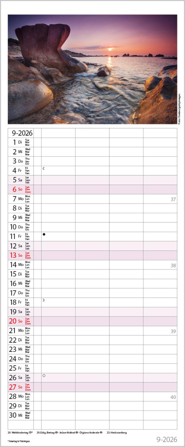 Beispielinhalt (Bild) Familienplaner Maritim 2026