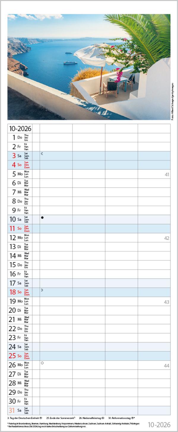 Beispielinhalt (Bild) Familienplaner Maritim 2026