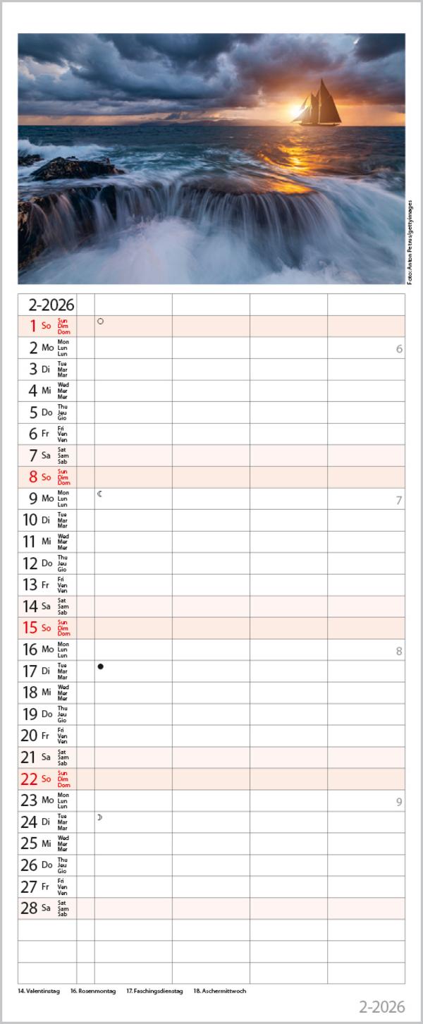 Beispielinhalt (Bild) Familienplaner Maritim 2026