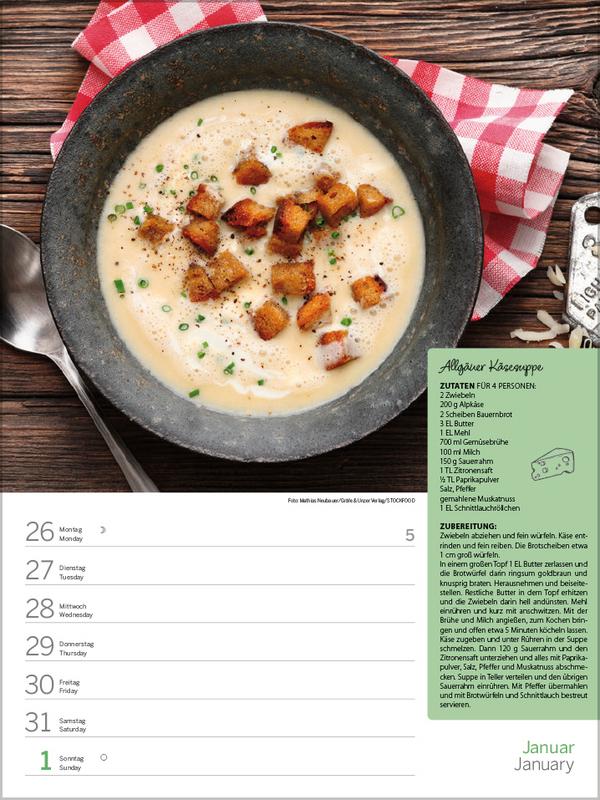 Beispielinhalt (Bild) Saisonale und regionale Genussrezepte 2026