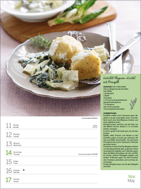 Beispielinhalt (Bild) Saisonale und regionale Genussrezepte 2026