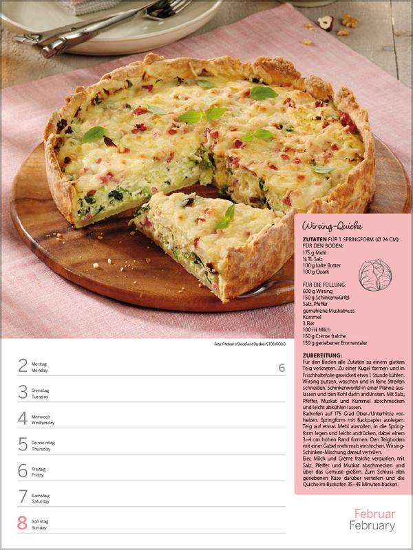 Beispielinhalt (Bild) Saisonale und regionale Genussrezepte 2026
