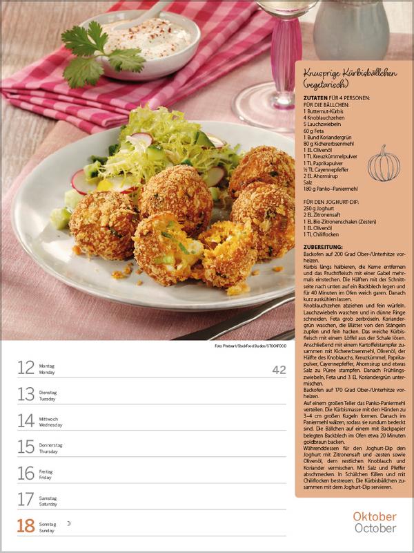 Beispielinhalt (Bild) Saisonale und regionale Genussrezepte 2026
