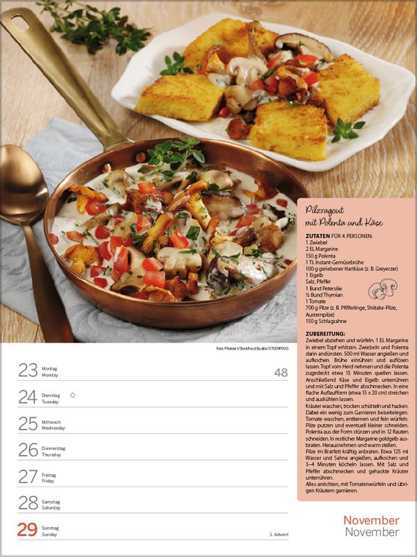 Beispielinhalt (Bild) Saisonale und regionale Genussrezepte 2026