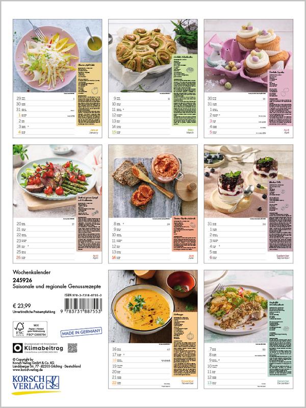 Beispielinhalt (Bild) Saisonale und regionale Genussrezepte 2026