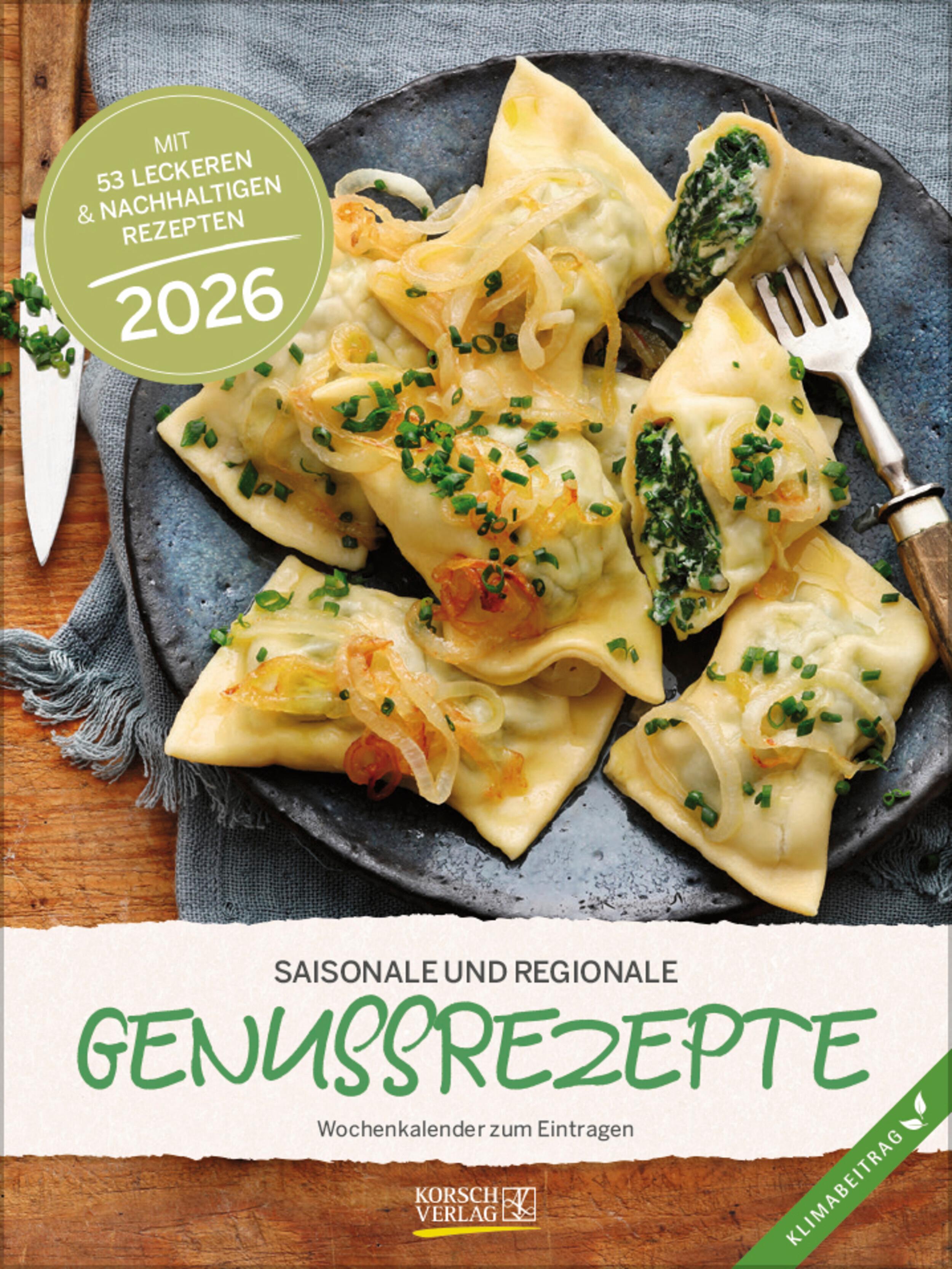 Vorderes Coverbild Saisonale und regionale Genussrezepte 2026