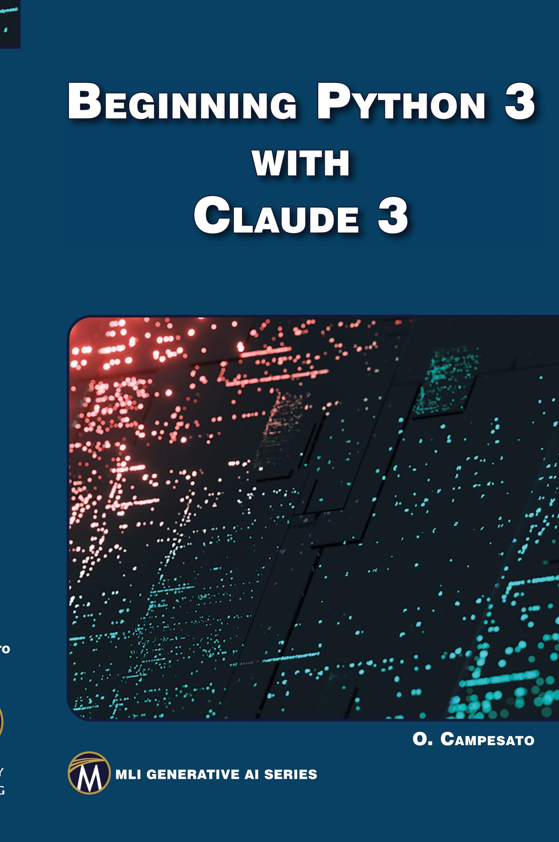 Vorderes Coverbild Beginning Python 3 with Claude 3