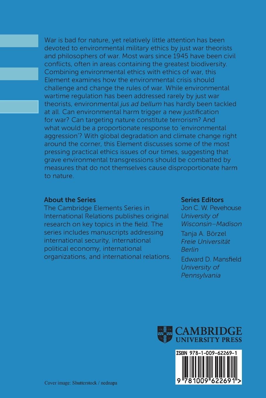 Rückseitencover Environmental Ethics of War