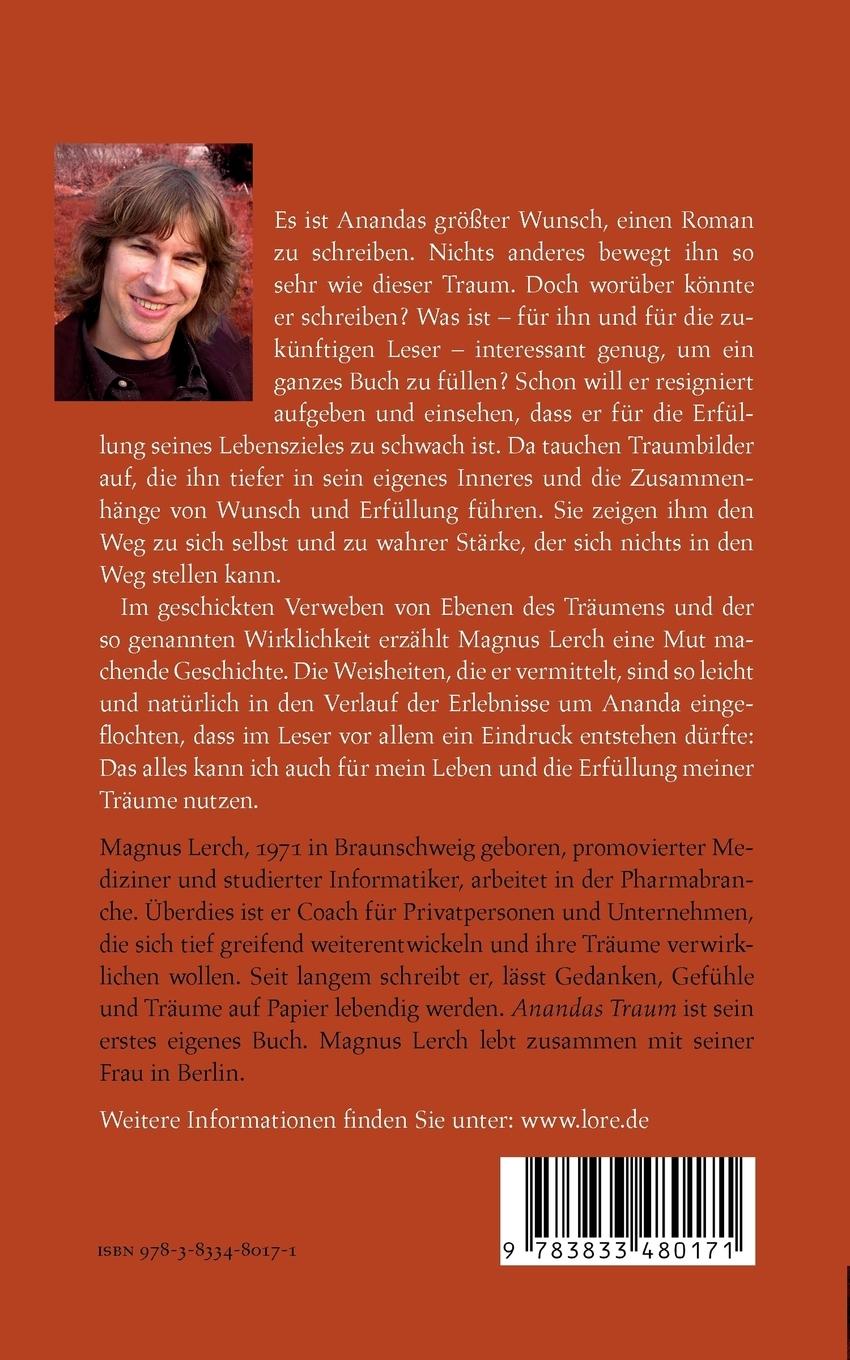 Rückseitencover Anandas Traum