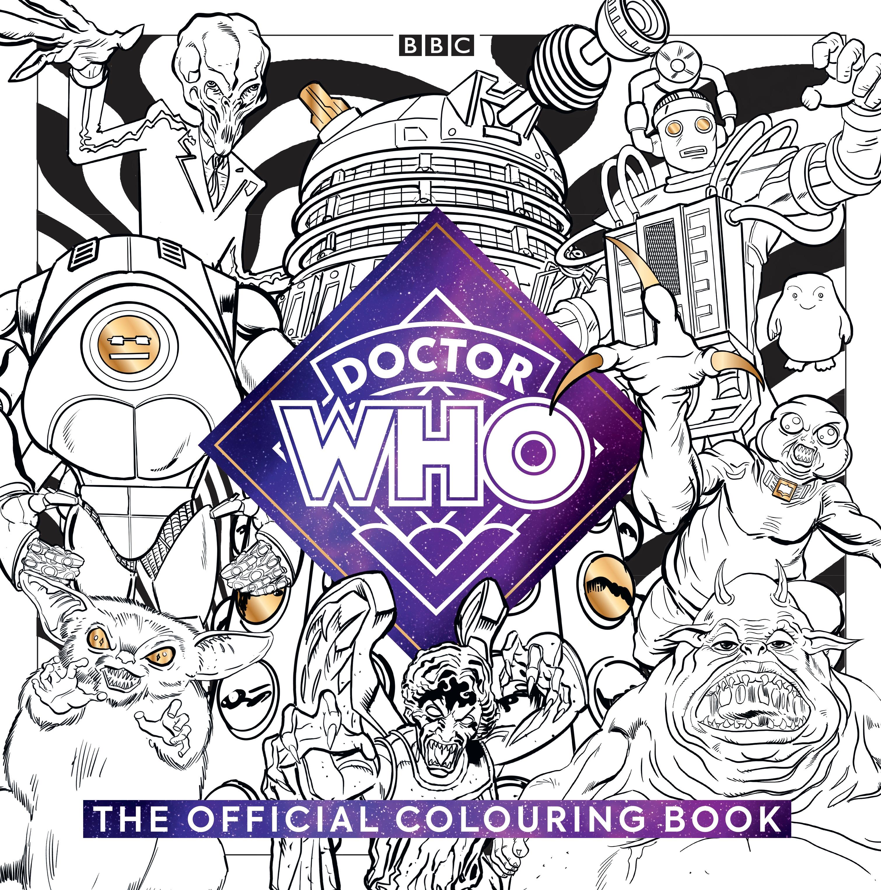 Vorderes Coverbild The Official Doctor Who Colouring Book