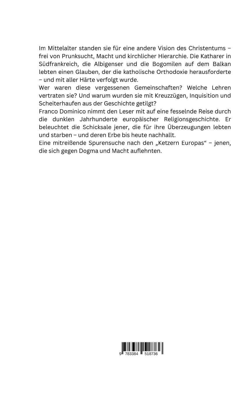 Rückseitencover Die Ketzer Europas