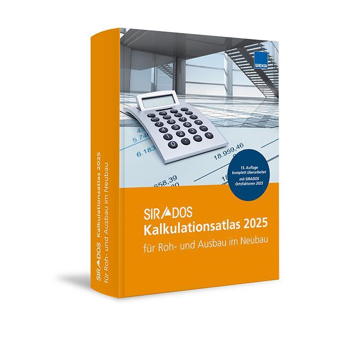 Vorderes Coverbild SIRADOS Kalkulationsatlas Neubau