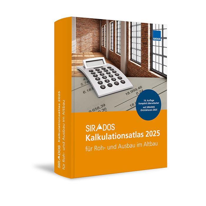 Vorderes Coverbild SIRADOS Kalkulationsatlas Altbau