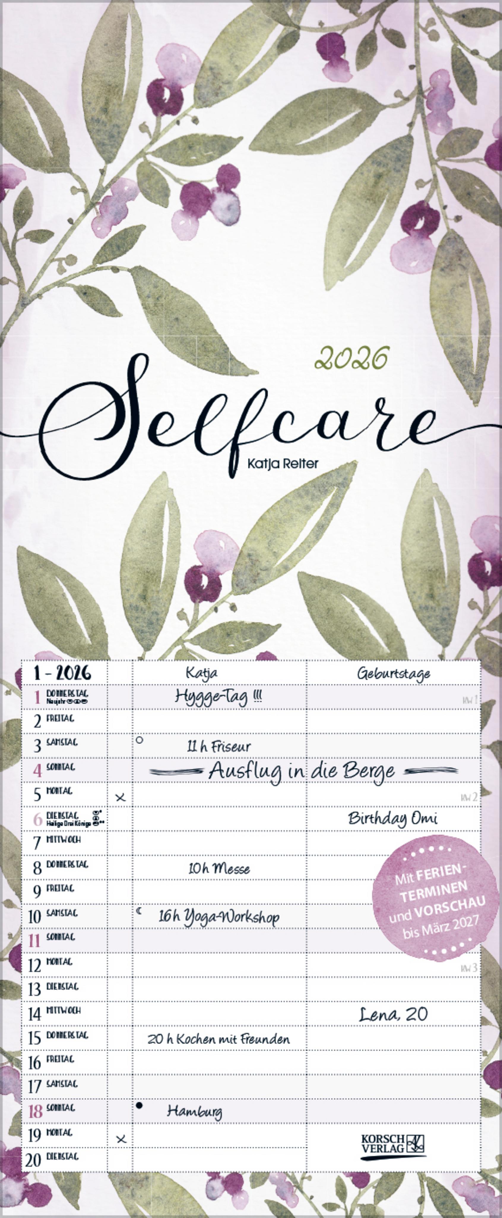 Vorderes Coverbild Selfcare - My Timer 2026