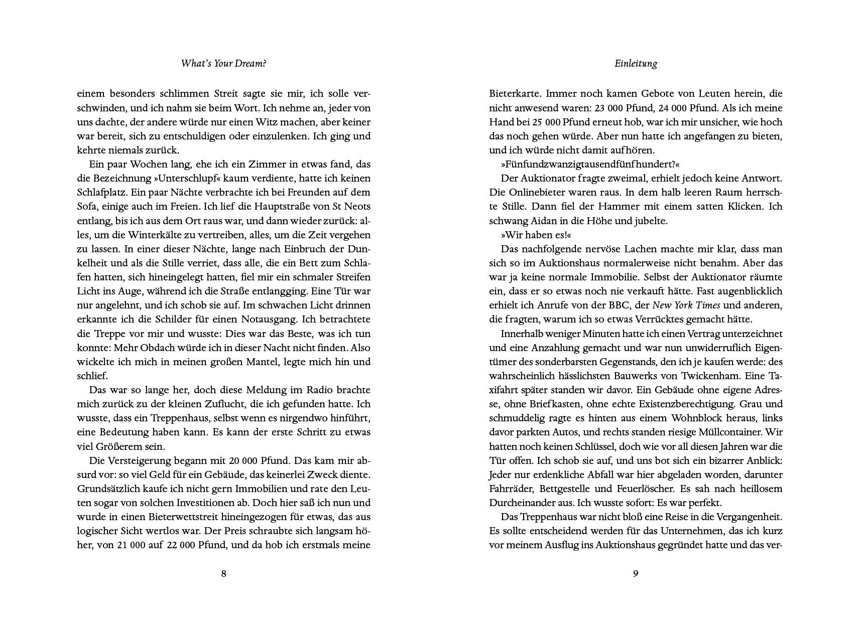 Beispielinhalt (Bild) What's Your Dream?