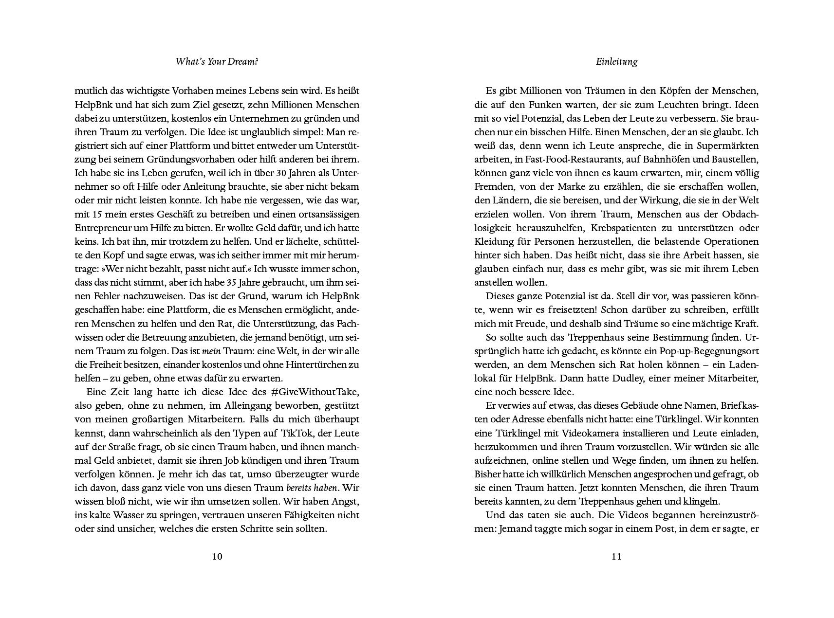 Beispielinhalt (Bild) What's Your Dream?