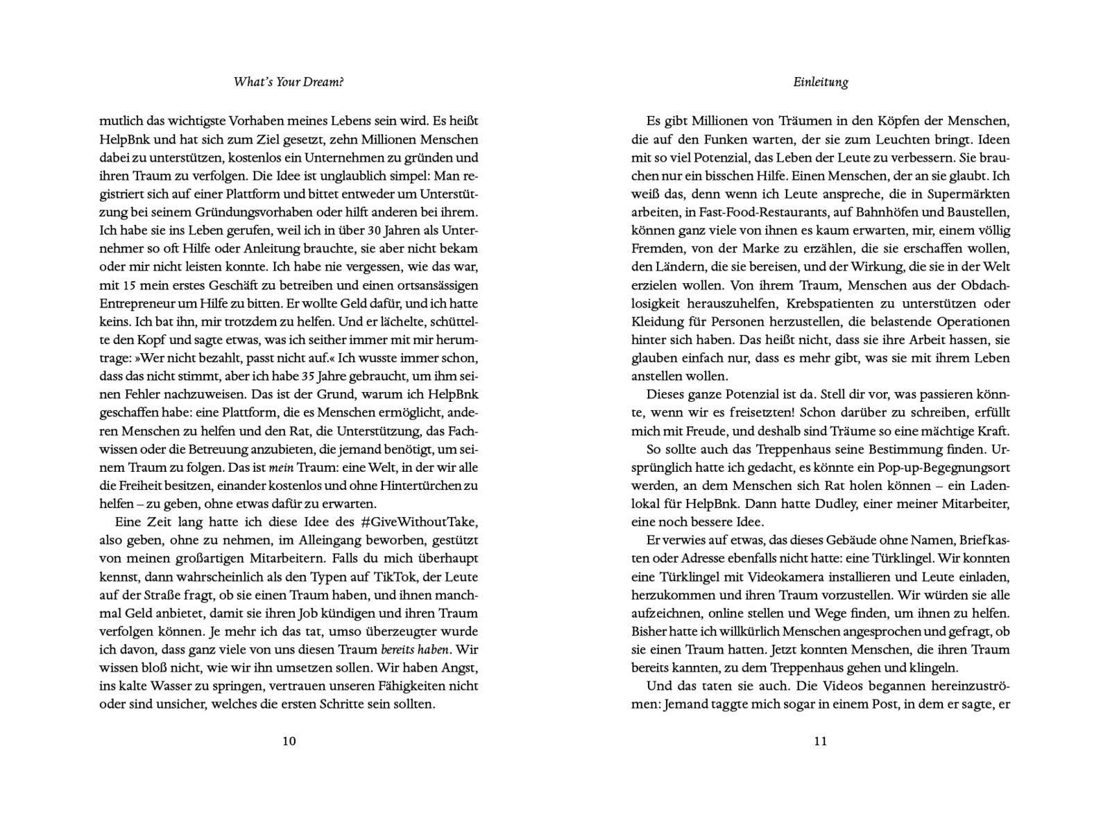 Beispielinhalt (Bild) What's Your Dream?