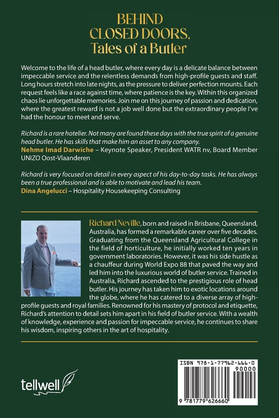 Rückseitencover Behind Closed Doors, Tales of a Butler