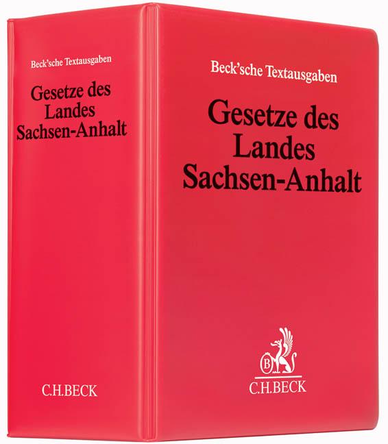 Vorderes Coverbild Gesetze des Landes Sachsen-Anhalt (mit Fortsetzungsnotierung). Inkl. 84. Ergänzungslieferung
