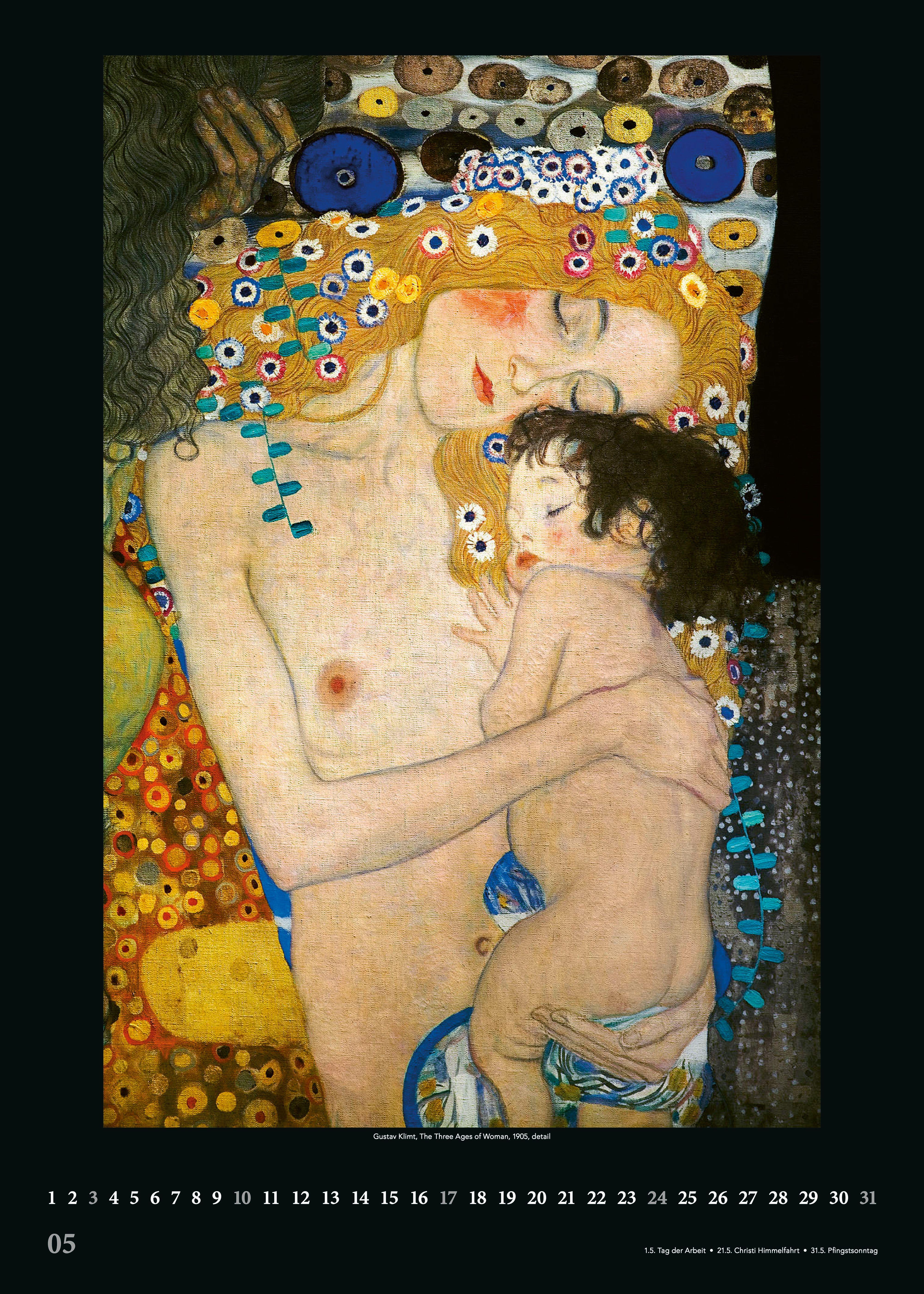 Beispielinhalt (Bild) Gustav Klimt 2026 - Kunst-Kalender - Poster-Kalender - 50x70