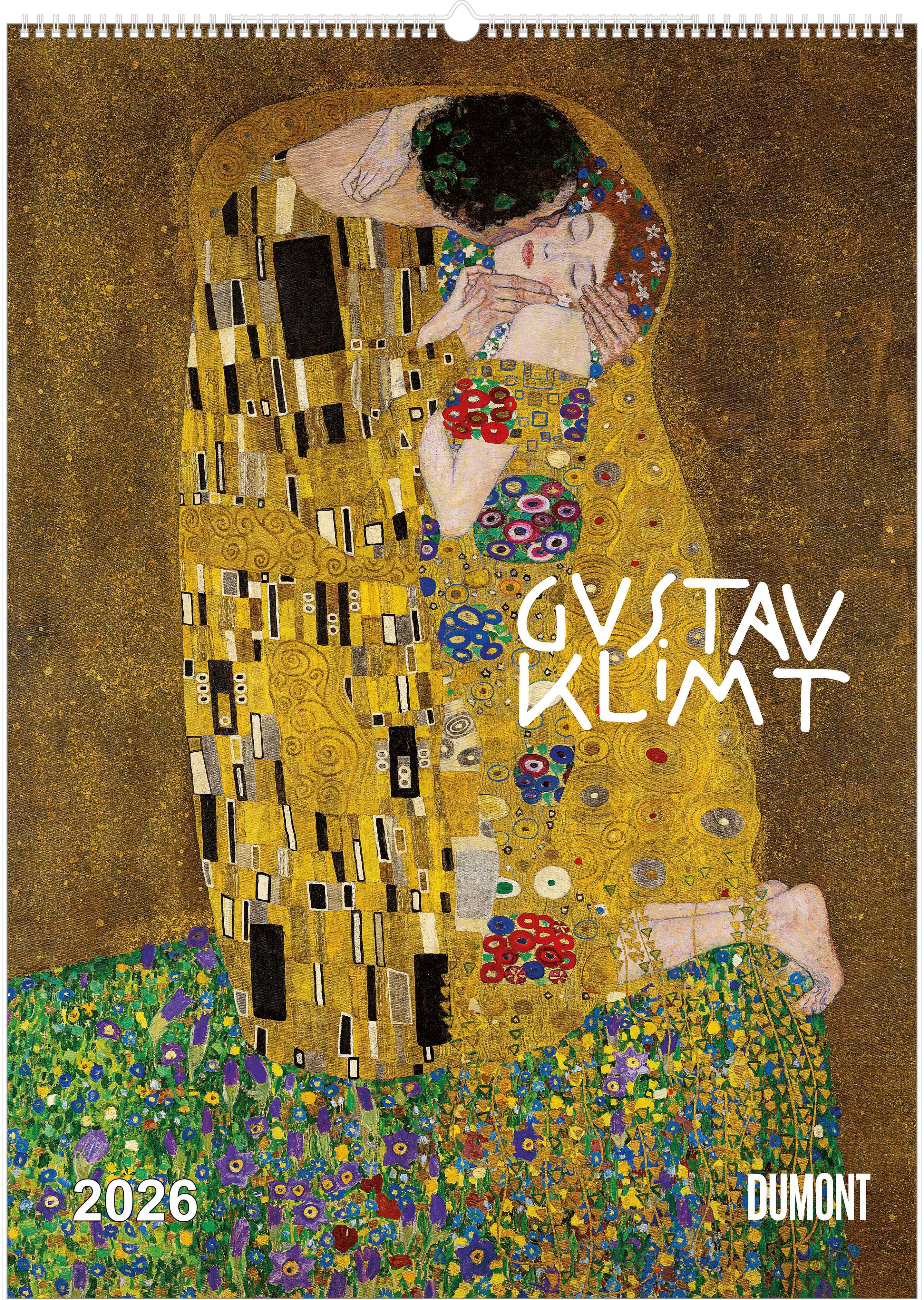 Vorderes Coverbild Gustav Klimt 2026 - Kunst-Kalender - Poster-Kalender - 50x70