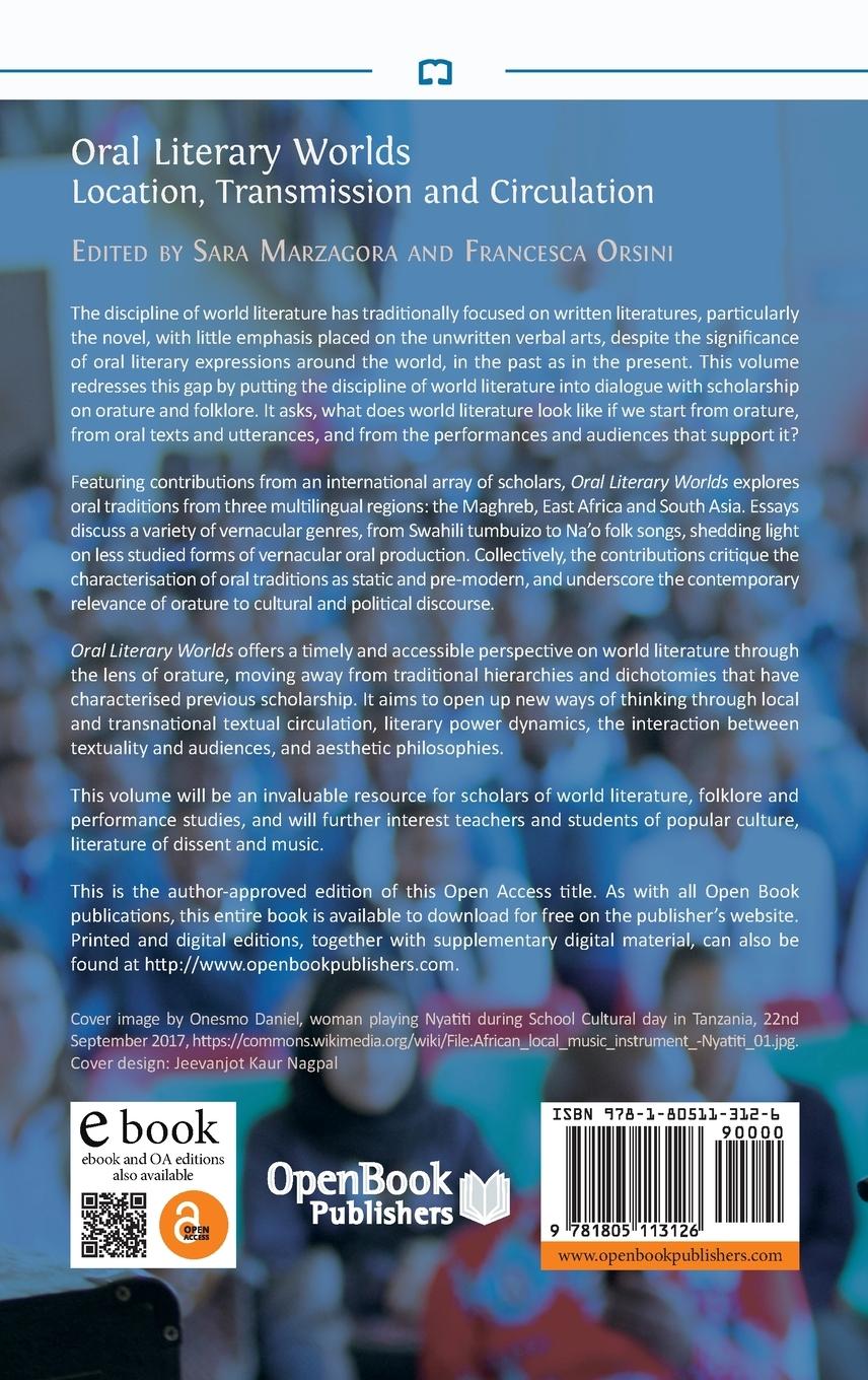 Rückseitencover Oral Literary Worlds