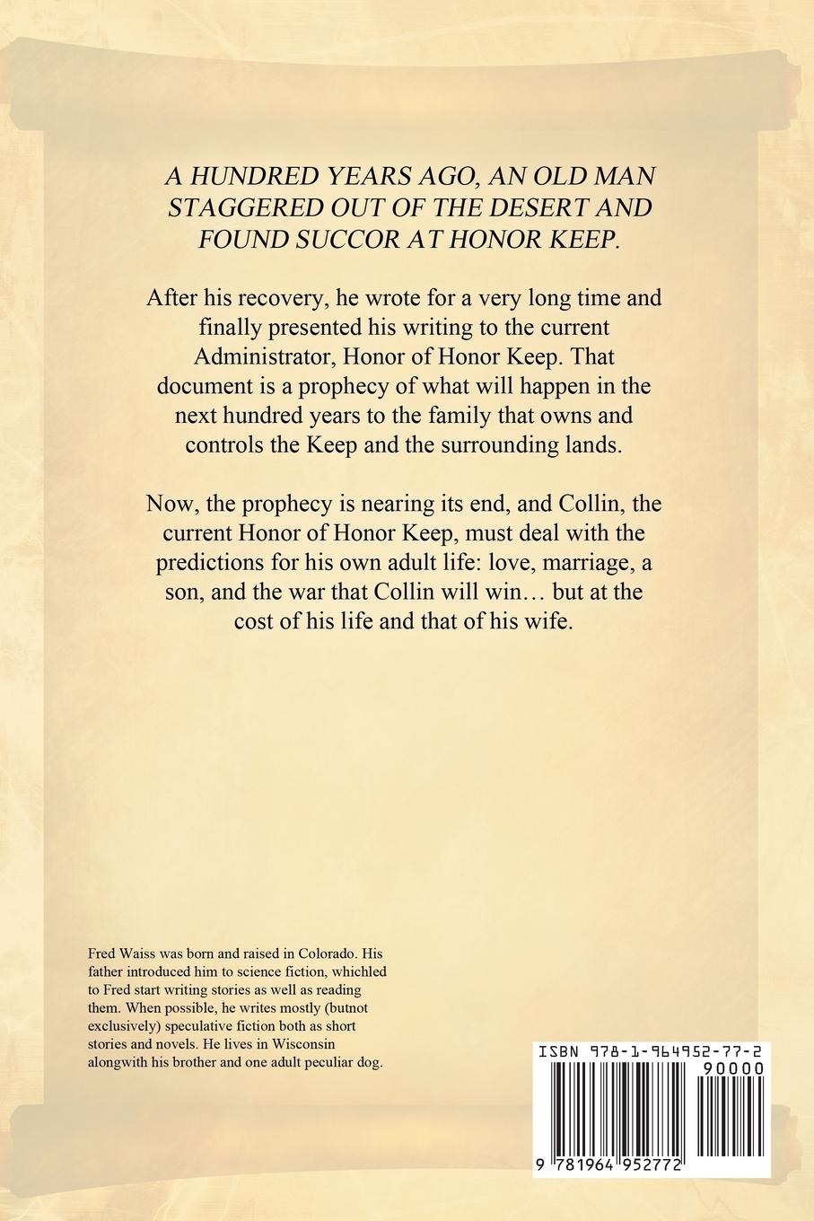 Rückseitencover Prophecy of Honor