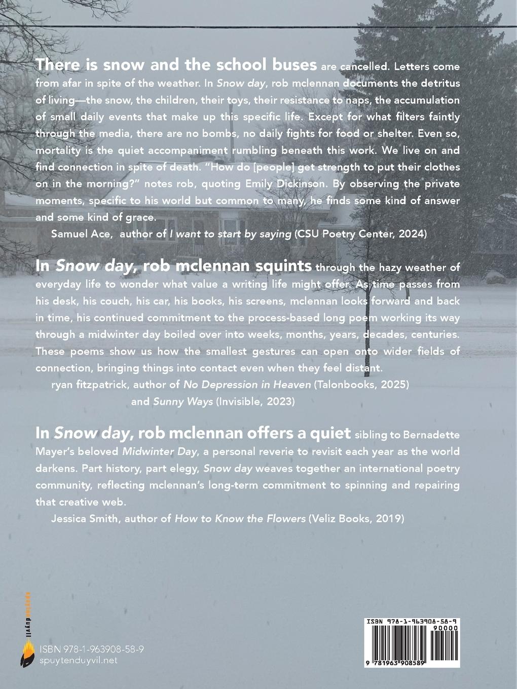 Rückseitencover Snow day
