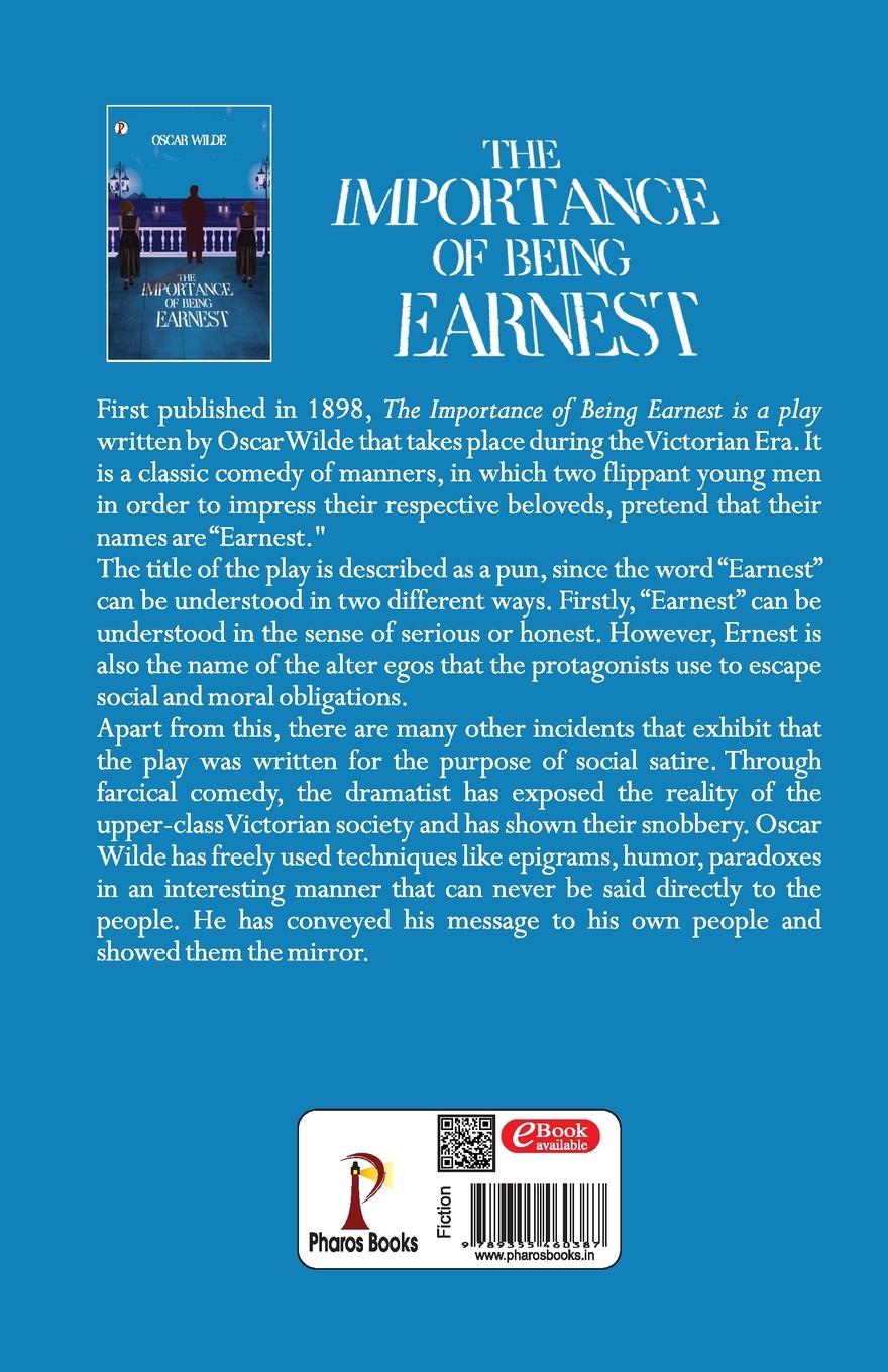 Rückseitencover The Importance of Being Earnest