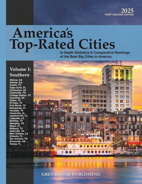 Vorderes Coverbild America's Top-Rated Cities, 4 Volume Set, 2025