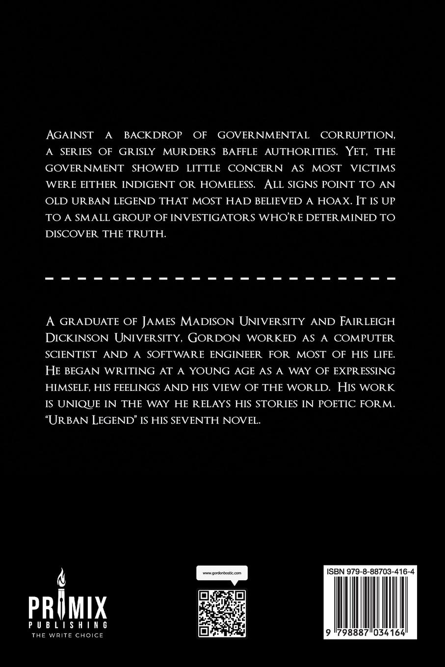 Rückseitencover URBAN LEGEND