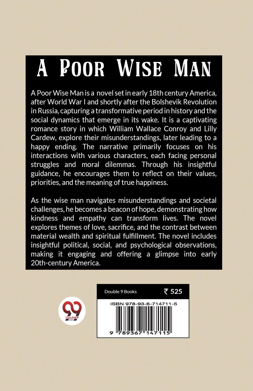 Rückseitencover A Poor Wise Man