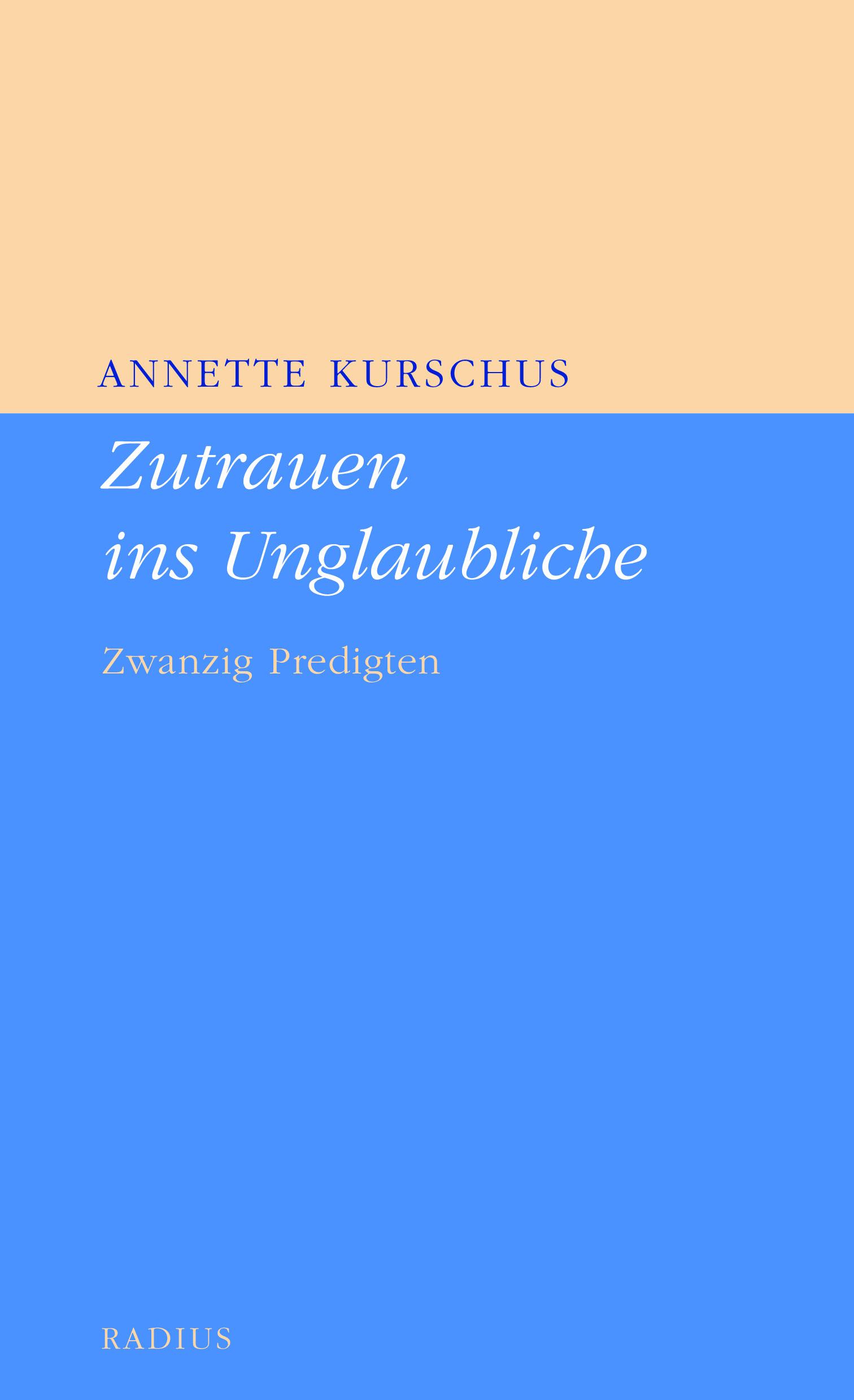 Vorderes Coverbild Zutrauen ins Unglaubliche