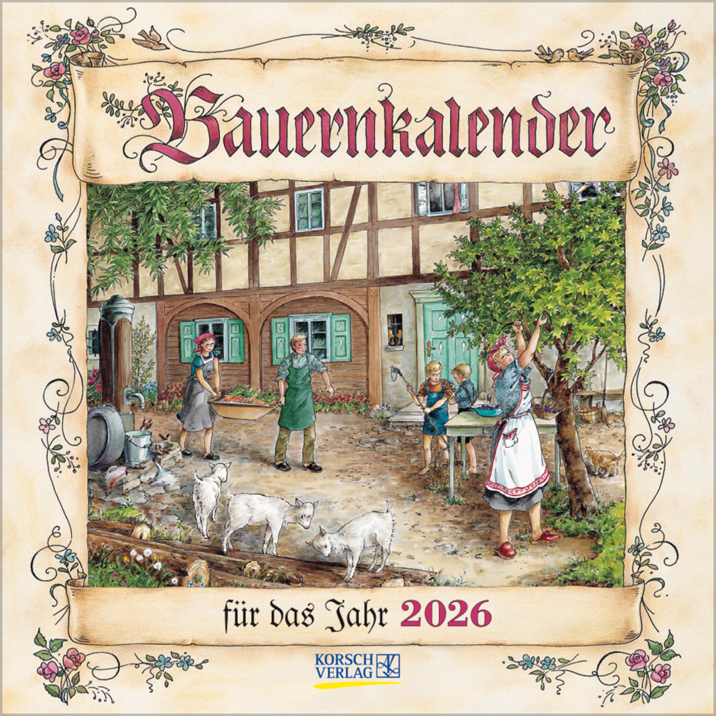 Vorderes Coverbild Bauernkalender 2026