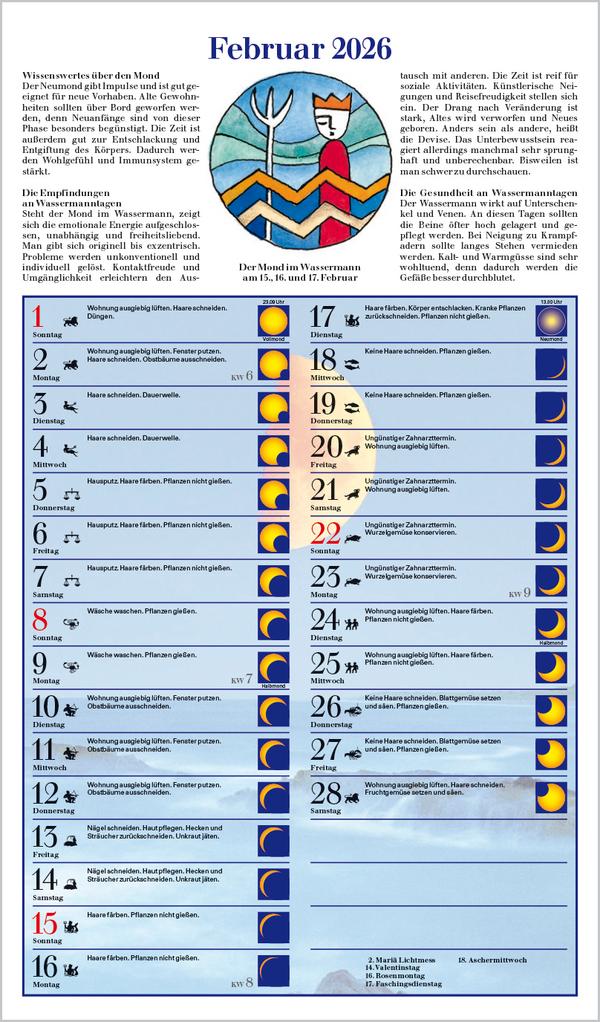 Beispielinhalt (Bild) Mit dem Mond im Rhythmus 2026