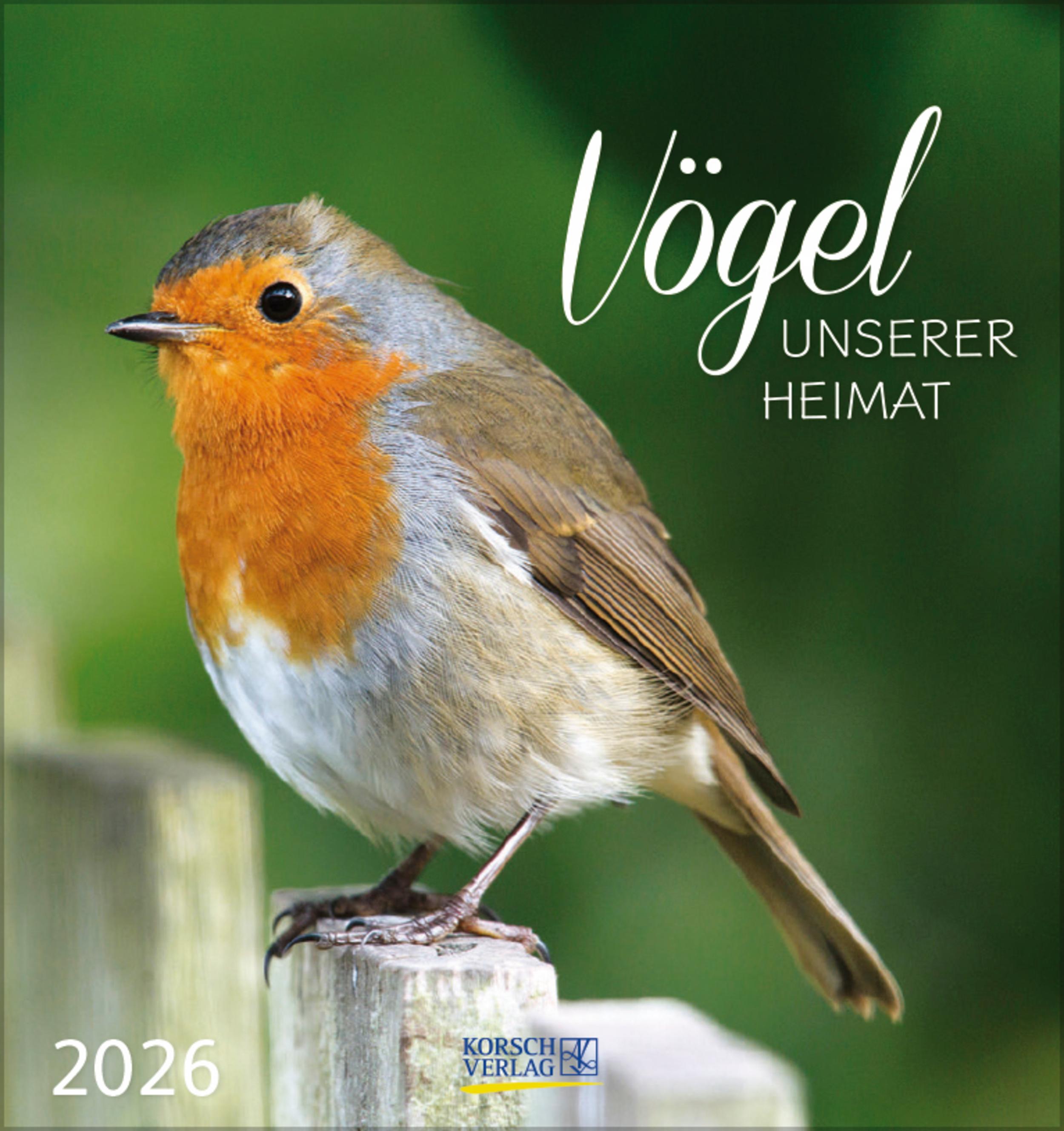 Vorderes Coverbild Vögel unserer Heimat 2026