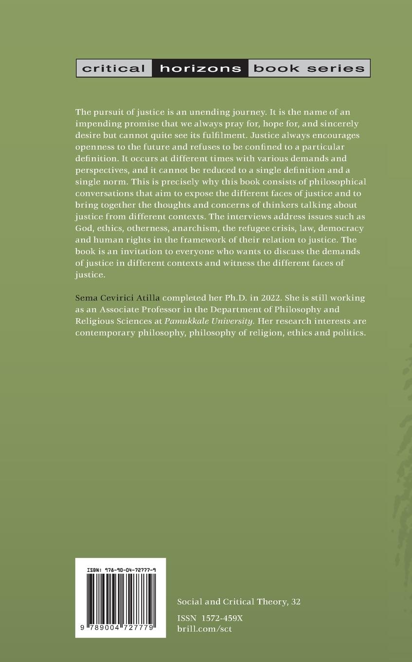 Rückseitencover Justice: Deconstruction and Hermeneutics