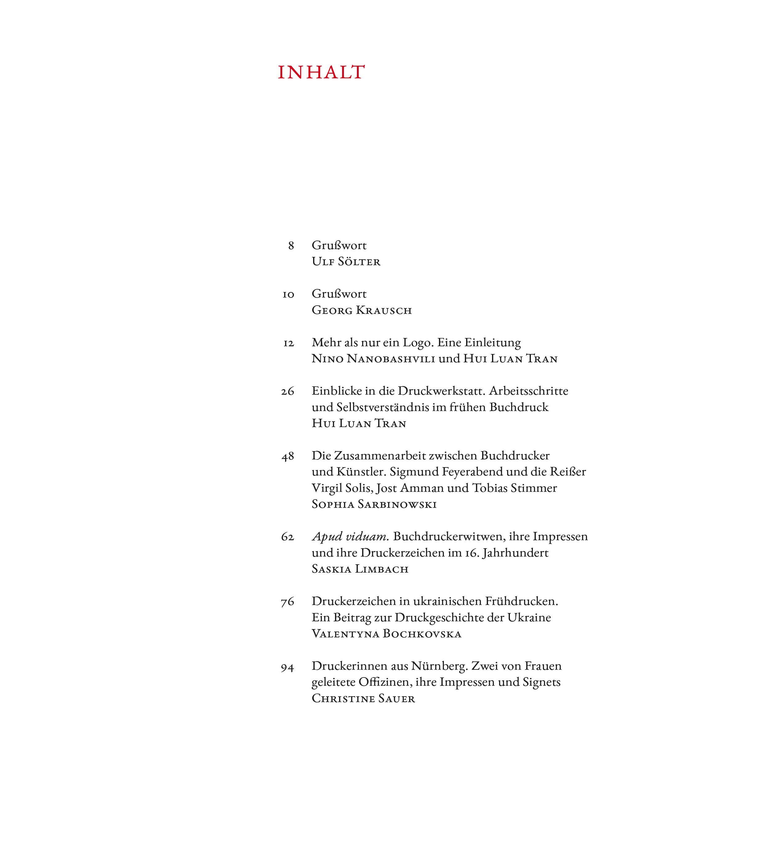 Beispielinhalt (Bild) Ich drucke! Signet, Marke und Druckerzeichen seit dem Zeitalter Gutenbergs