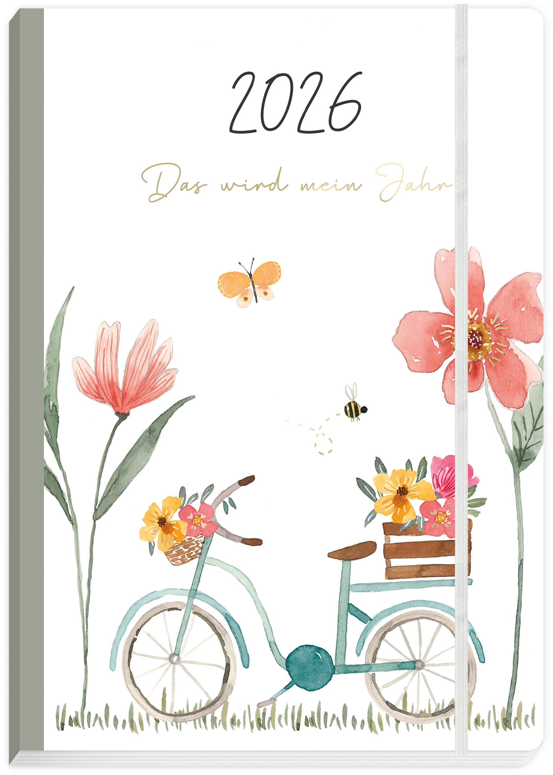 Vorderes Coverbild Taschenkalender Lucky Vibes 2026