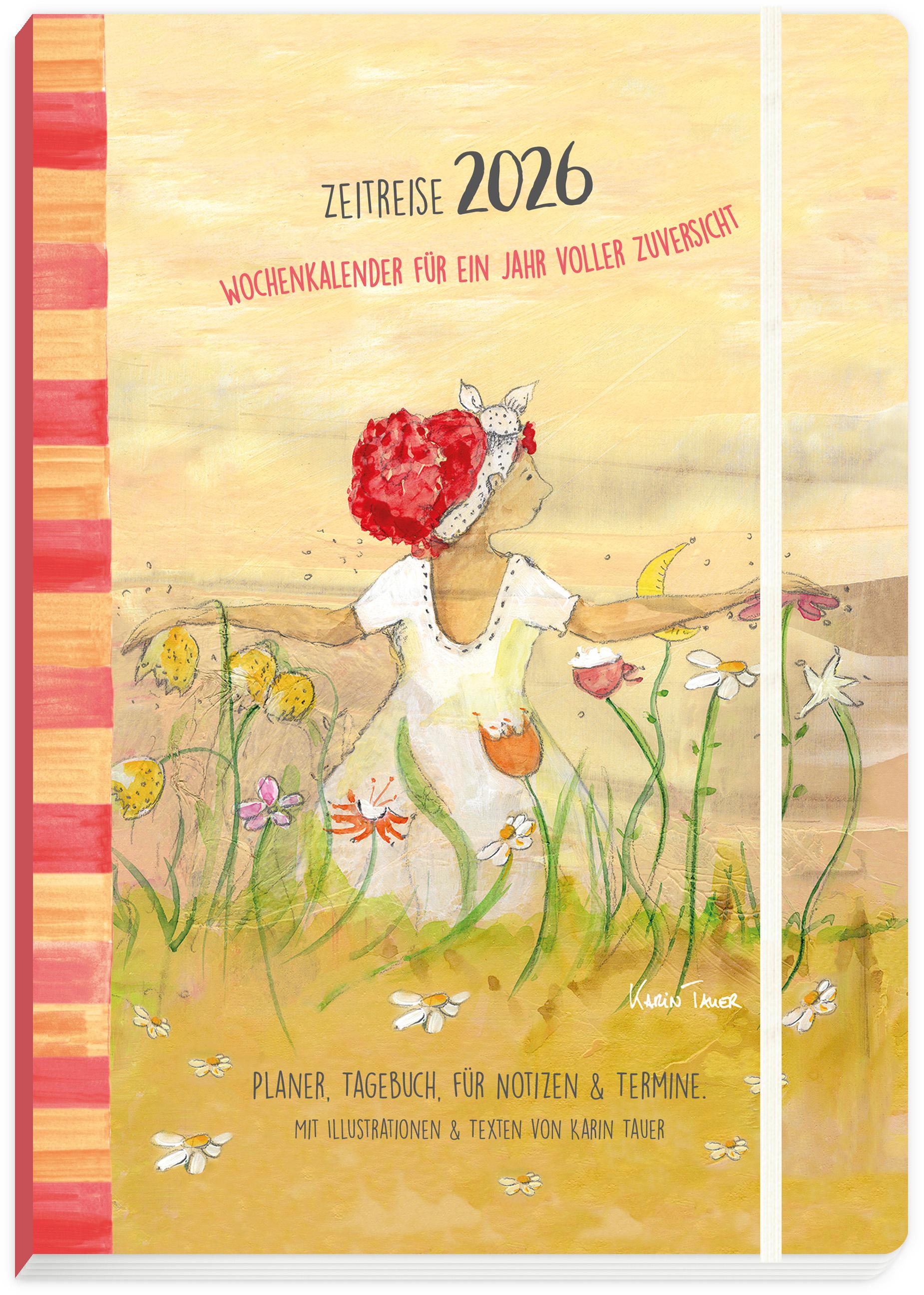 Vorderes Coverbild Taschenkalender Zeitreise 2026