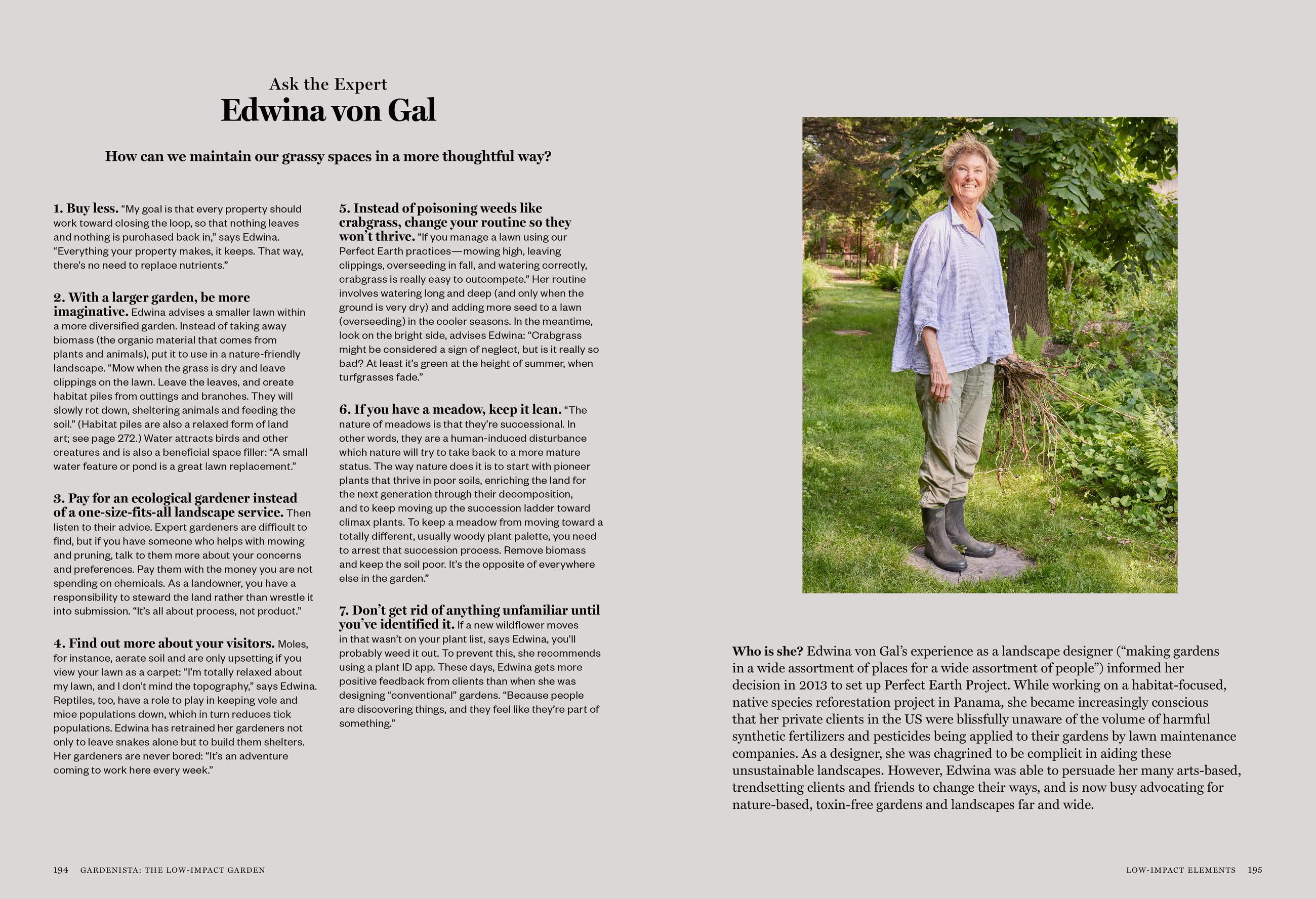 Beispielinhalt (Bild) Gardenista: The Low-Impact Garden