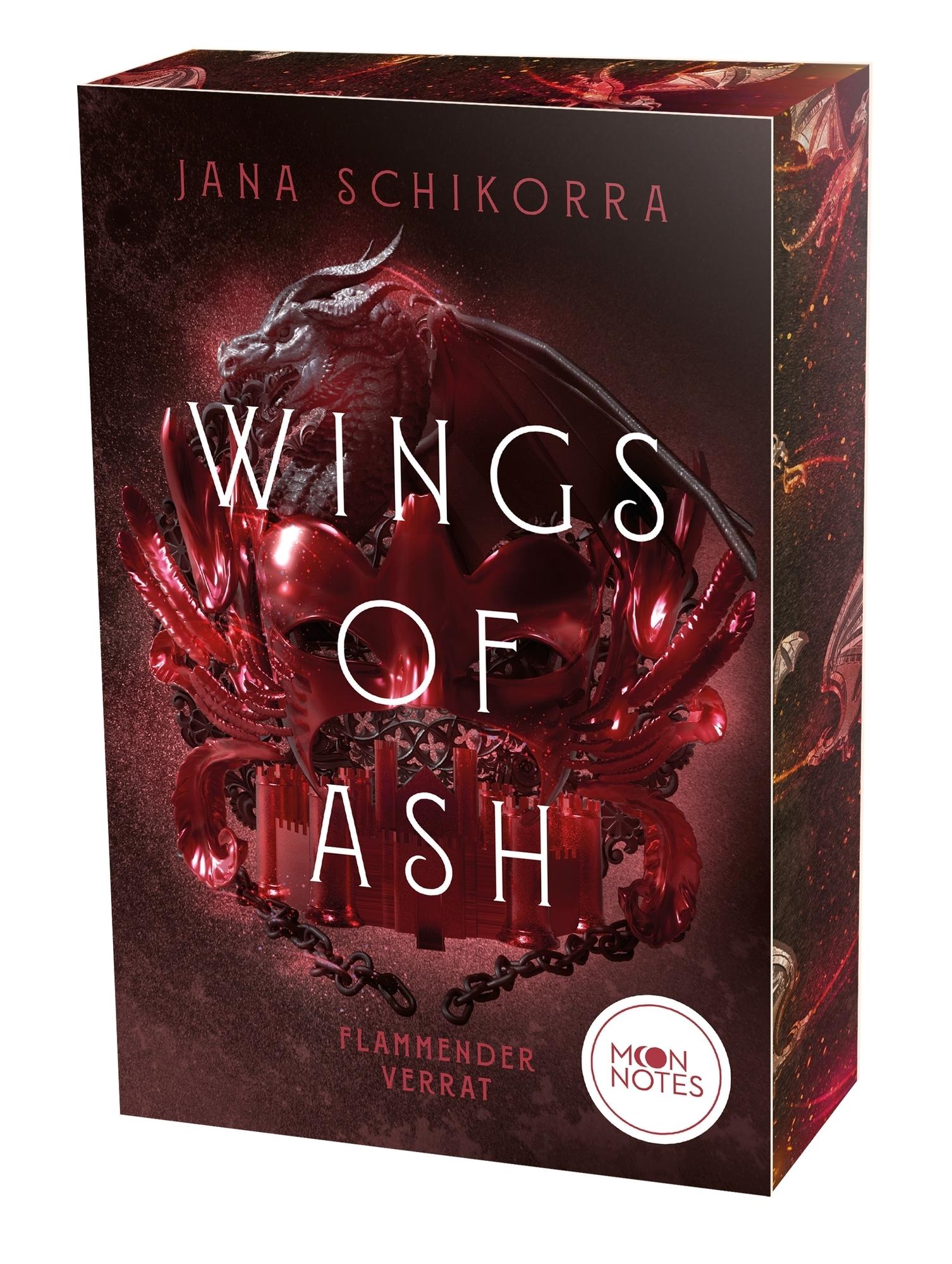 Vorderes Coverbild Wings of Ash 2. Flammender Verrat