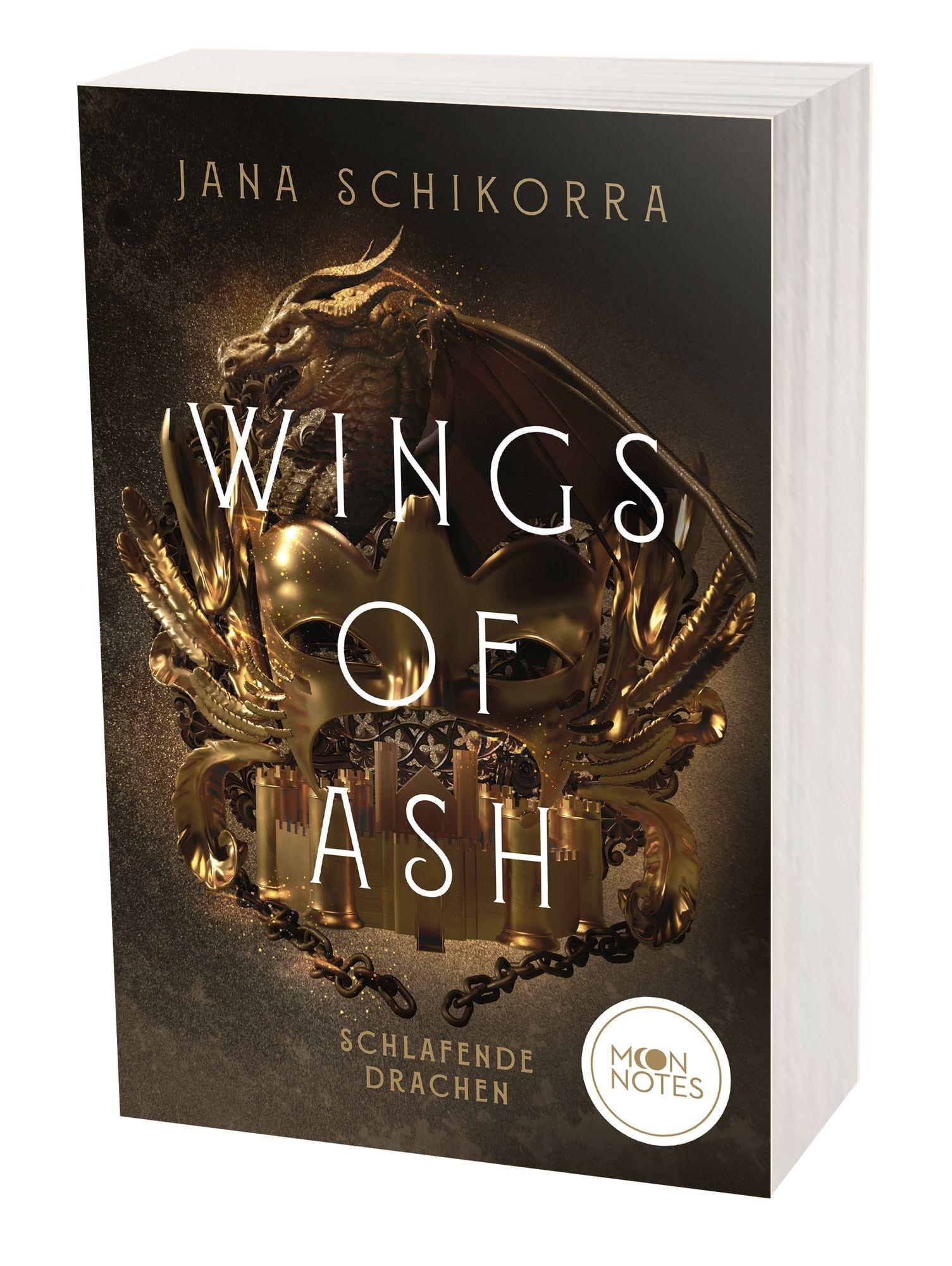 Vorderes Coverbild Wings of Ash 1. Schlafende Drachen