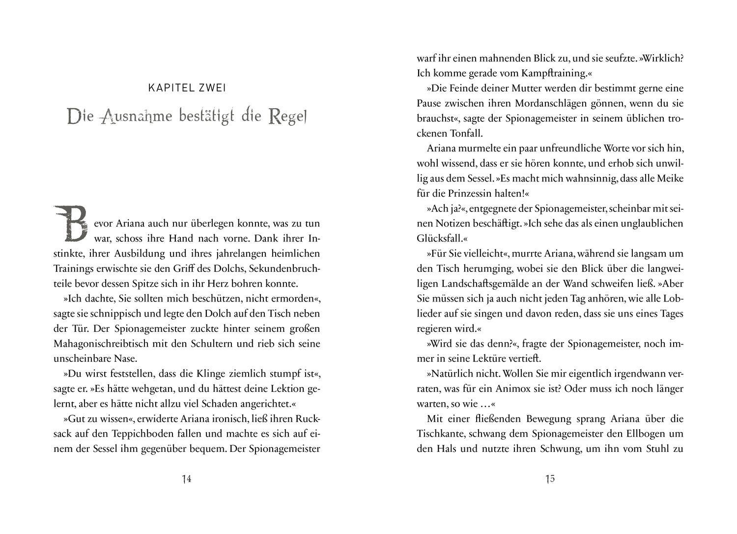 Beispielinhalt (Bild) Animox Origins 2. Der Stich der Wespe