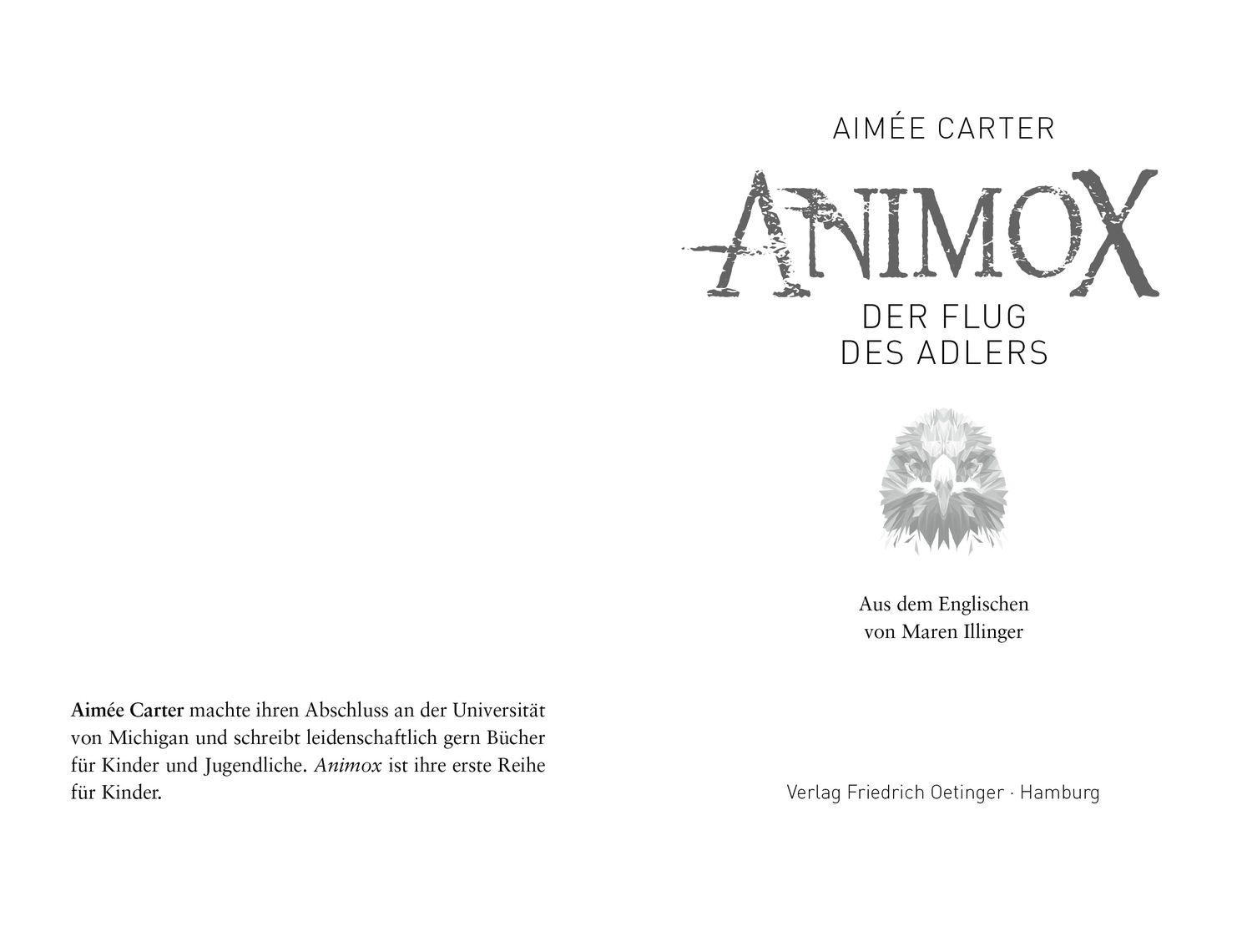 Beispielinhalt (Bild) Animox 5. Der Flug des Adlers