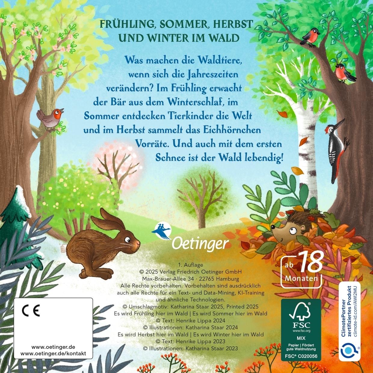 Rückseitencover Ein ganzes Jahr hier im Wald