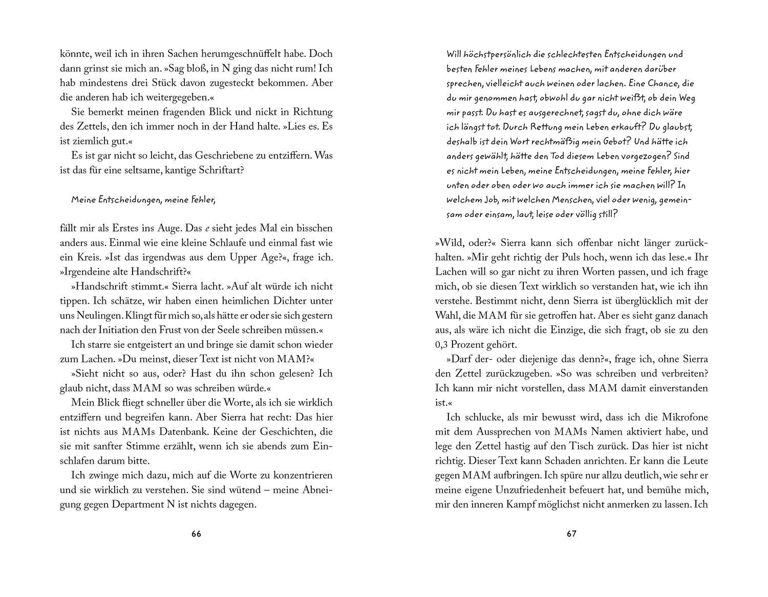 Beispielinhalt (Bild) Evermind. Sie kennt dich