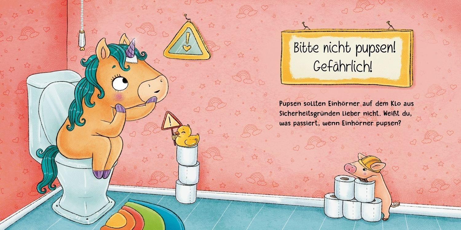 Beispielinhalt (Bild) Weißt du, wie Einhörner aufs Klo gehen?